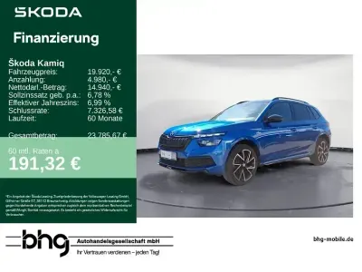 Gebraucht Skoda Kamiq Monte Carlo 150 PS (110 kW) 2021 Blau SUV