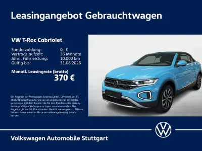 Gebraucht VW T-Roc Cabriolet Style 110 PS (80 kW) 2022 Blau Cabrio
