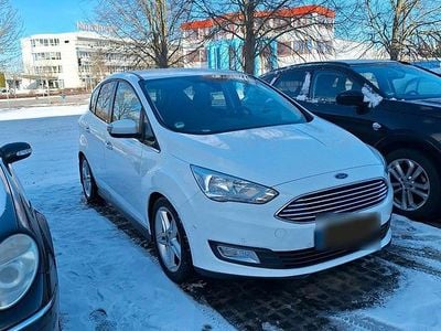 Gebraucht Ford C-MAX Titanium 125 PS (91 kW) 2016 Weiß Van / Kleinbus