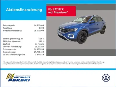 Gebraucht VW T-Roc Move 150 PS (110 kW) 2023 Blau SUV