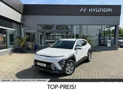 Gebraucht Hyundai Kona Trend 120 PS (88 kW) 2024 Serenity white / mic SUV