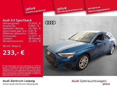 Blau Gebraucht 2022 Audi A3 Sportback e-tron Ambiente Kleinwagen | 23.450 € (Guter Preis)