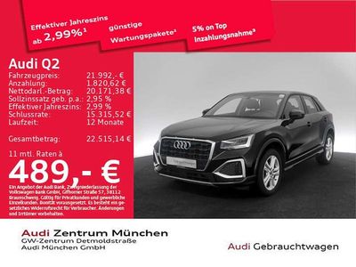 Gebraucht Audi Q2 Advanced Plus 110 PS (80 kW) 2023 Brillantschwarz SUV