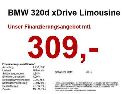 gebraucht BMW 320 d xDrive Limousine STANDH. LASER ACC HUD 360°
