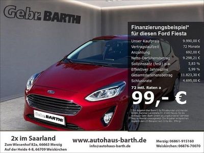 Gebraucht Ford Fiesta Titanium 101 PS (74 kW) 2018 Ruby rot (metallic) Kleinwagen