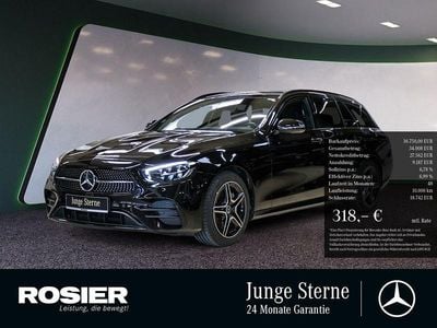 Schwarz / obsidianschwarz Gebraucht 2023 Mercedes E220 AMG Kombi | 36.750 € (Guter Preis)