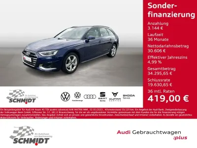 Gebraucht Audi A4 Advanced 204 PS (150 kW) 2023 Blau Kombi