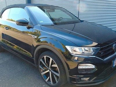 Gebraucht VW T-Roc Cabriolet R-line 150 PS (110 kW) 2021 Schwarz Cabrio
