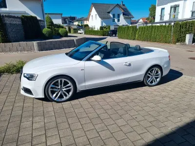 Gebraucht Audi A5 Cabriolet S-Line 245 PS (180 kW) 2015 Weiß Cabrio