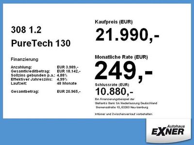 Gebraucht Peugeot 308 GT 131 PS (96 kW) 2023 Schwarz