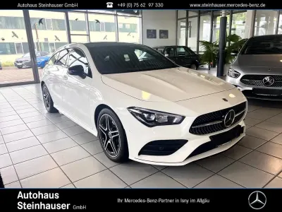 Gebraucht Mercedes CLA250 AMG line 224 PS (164 kW) 2021 Unilack polarweiß Limousine