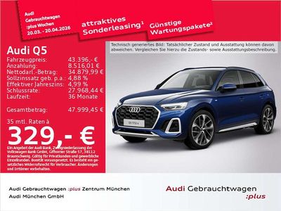 Gebraucht Audi Q5 S-Line 367 PS (269 kW) 2022 Navarrablau metallic SUV