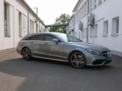 Gebraucht Mercedes CLS63 AMG Shooting Brake AMG 585 PS (430 kW) 2015 Palladiumsilber Kombi