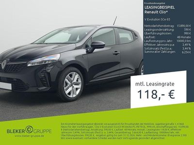 Gebraucht Renault Clio V Evolution 67 PS (49 kW) 2025 Blackpearl schwarz Kleinwagen