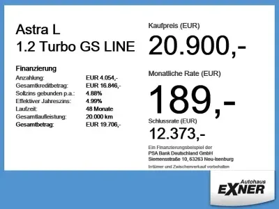 Begagnad Opel Astra GS Line 131 HK (96 kW) 2023 Vit Halvkombi