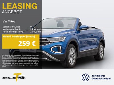 Gebraucht VW T-Roc Cabriolet Style 116 PS (85 kW) 2024 Blau Cabrio