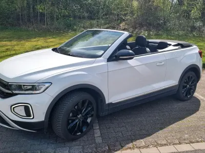 Gebraucht VW T-Roc Cabriolet Style 110 PS (80 kW) 2022 Weiß Cabrio