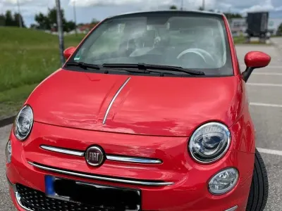 Brugt Fiat 500 Lounge 69 HK (50 kW) 2020 Rød Hatchback