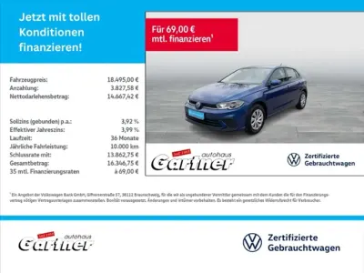 Gebraucht VW Polo Life 80 PS (58 kW) 2025 Reef blue metallic Kleinwagen