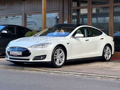 gebraucht Tesla Model S 85 Leder Navi Kam Pano Supercharger Free