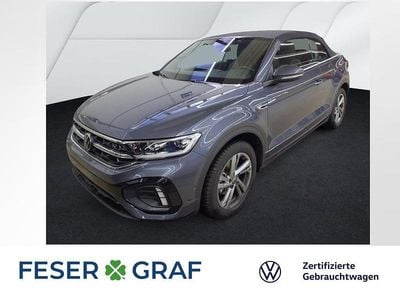 Gebraucht VW T-Roc Cabriolet R-line 150 PS (110 kW) 2025 Rauchgrau metallic schwarz Cabrio