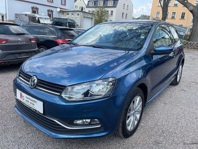Used VW Polo Comfortline 75 HP (55 kW) 2015 Blue Hatchback