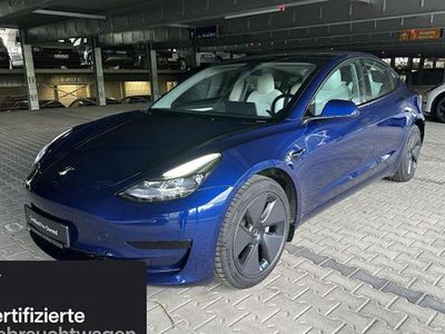 Begagnad Tesla Model 3 RWD 205 kW (279 HK) 2022 Blå Sedan