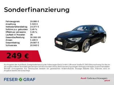 Używany Audi A3 Ambiente 150 KM (110 kW) 2025 Czarny Sedan/Limuzyna