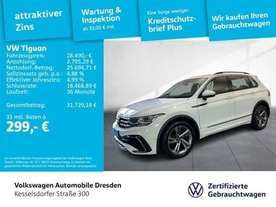 Gebraucht VW Tiguan R-line 150 PS (110 kW) 2023 Pure white SUV