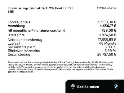 Gebraucht BMW 118 Performance 136 PS (100 kW) 2022 Alpinweiss iii (weiß) Kleinwagen