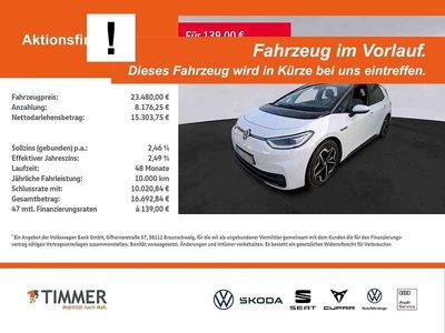 Gebraucht VW ID.3 Pro 150 kW (204 PS) 2022 Gletscherweiß metallic schwar Kleinwagen