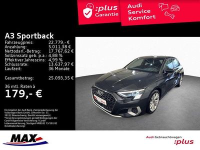 Gebraucht Audi A3 Advanced Plus 150 PS (110 kW) 2022 Manhattangrau metallic Limousine
