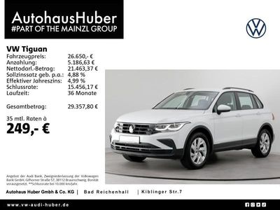 Usata VW Tiguan Life 190 CV (139 kW) 2022 Bianco SUV