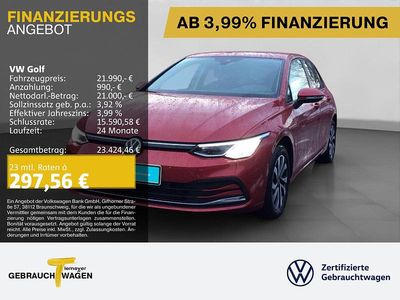Rot Gebraucht 2022 VW Golf VIII Active | 21.490 € (Superpreis)