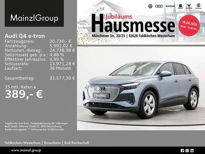 Gebraucht Audi Q4 e-tron Ambiente 150 kW (204 PS) 2022 Geysirblau metallic SUV
