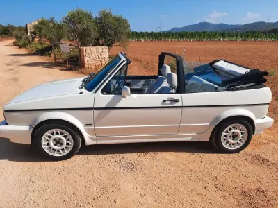 Gebraucht VW Golf Cabriolet 90 PS (66 kW) 1991 Weiß Cabrio