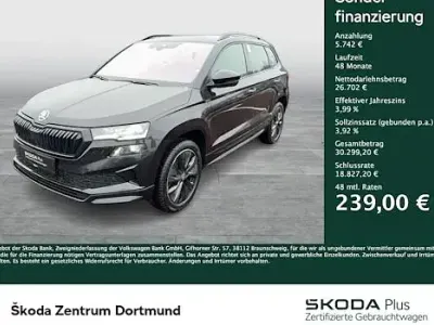 Gebraucht Skoda Karoq SportLine 150 PS (110 kW) 2024 Schwarz SUV