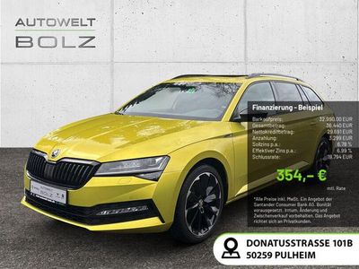 Gebraucht Skoda Superb SportLine 200 PS (147 kW) 2022 Dragonskingold metallic Kombi