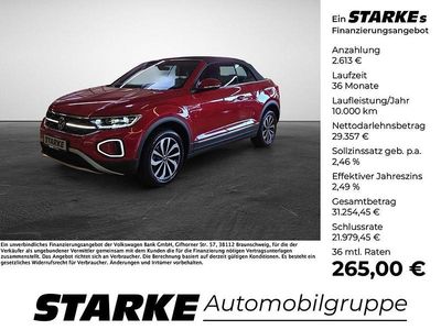 Gebraucht VW T-Roc Cabriolet Style 150 PS (110 kW) 2025 Rot (kings red metallic) Cabrio