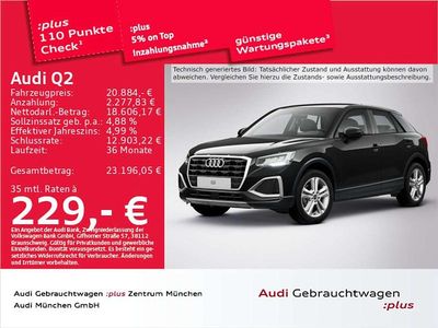 Gebraucht Audi Q2 Advanced 110 PS (80 kW) 2022 Schwarz SUV