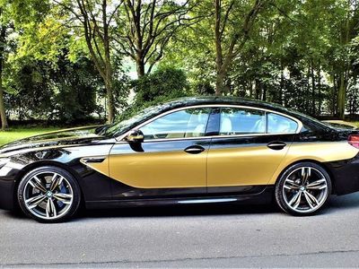 gebraucht BMW M6 Gran Coupe Schwarz/Gold Vollausschattung ,, einmailg "