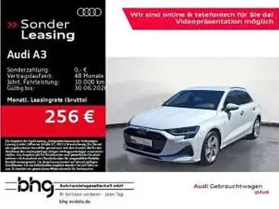 Gebraucht Audi A3 150 PS (110 kW) 2025 Weiß (gletscherweiß metallic) Limousine