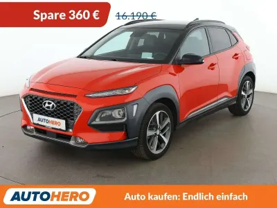 Gebraucht Hyundai Kona Premium 177 PS (130 kW) 2019 Orange SUV