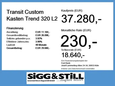 Ny Ford Transit Custom Trend 150 HK (110 kW) 2026 Hvid MPV