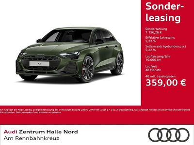 Neu Audi A3 S-Line 150 PS (110 kW) 2025 Distriktgrün metallic Kombi