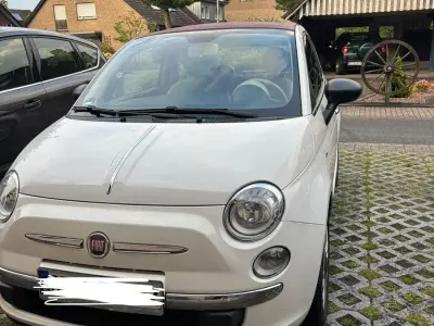 Używany Fiat 500C Lounge 69 KM (50 kW) 2010 Biały Kabriolet