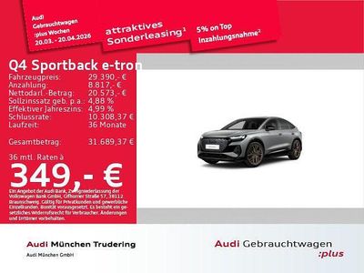 Gebraucht Audi Q4 Sportback e-tron Sport 219 kW (299 PS) 2022 Grau SUV
