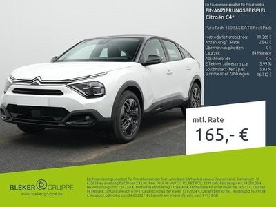 Gebraucht Citroën C4 Feel 131 PS (96 kW) 2023 Lackierung olbia blau/typ aussenverkleidung metalliclackierung SUV