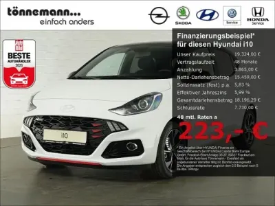 Neu Hyundai i10 N Line 90 PS (66 kW) 2025 Weiss Kleinwagen