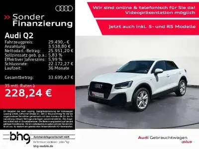 Gebraucht Audi Q2 S-Line 150 PS (110 kW) 2025 Gletscherweiß metallic SUV